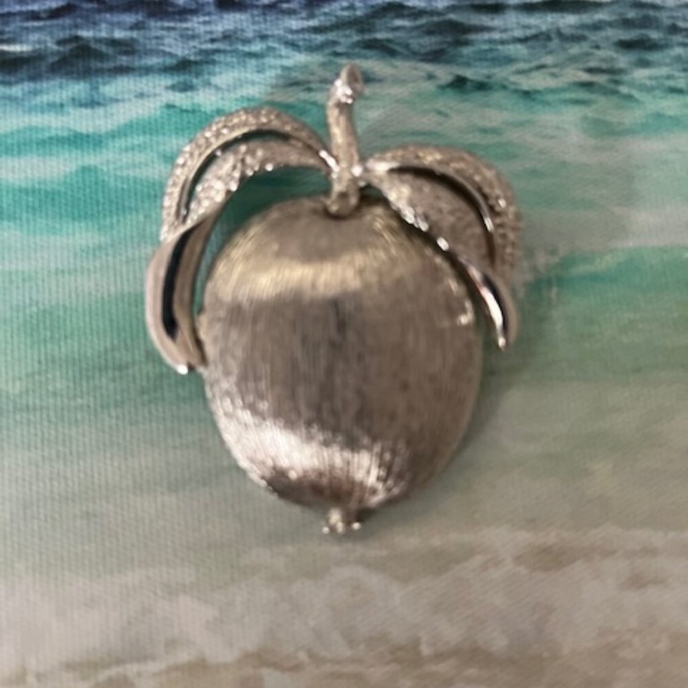 Apple Pin Brooch Sara Coventry 1970's